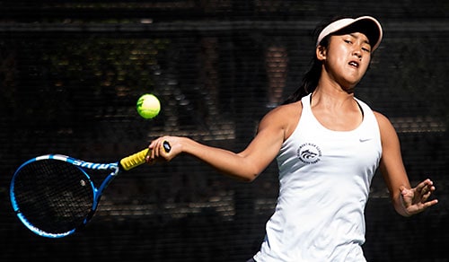Dominating girls tennis wins league, on to CIF play