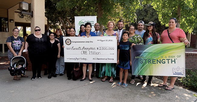 Chu presents Claremont nonprofit with $1M check