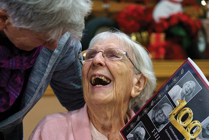 Hillcrest celebrates its seven centenarians
