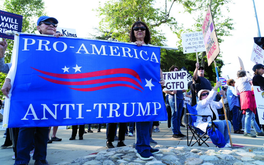 Claremont anti-Trump protest draws hundreds